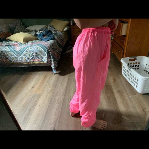Vintage hot pink wind pants - Picture 7 of 8